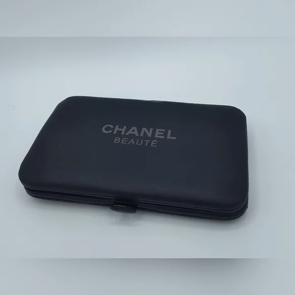 CHANEL Beauté Grooming Manicure Travel Set Black Stainless Steel Tools Case - Picture 2 of 7
